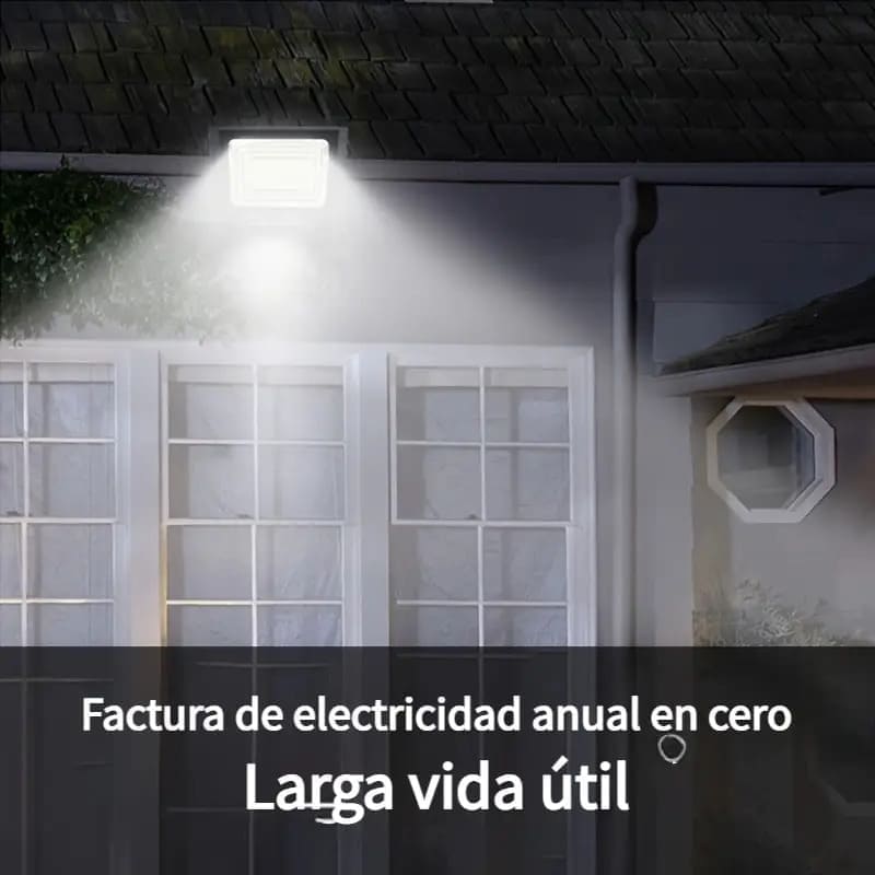 REFLECTOR CON PANEL SOLAR DE 300W.