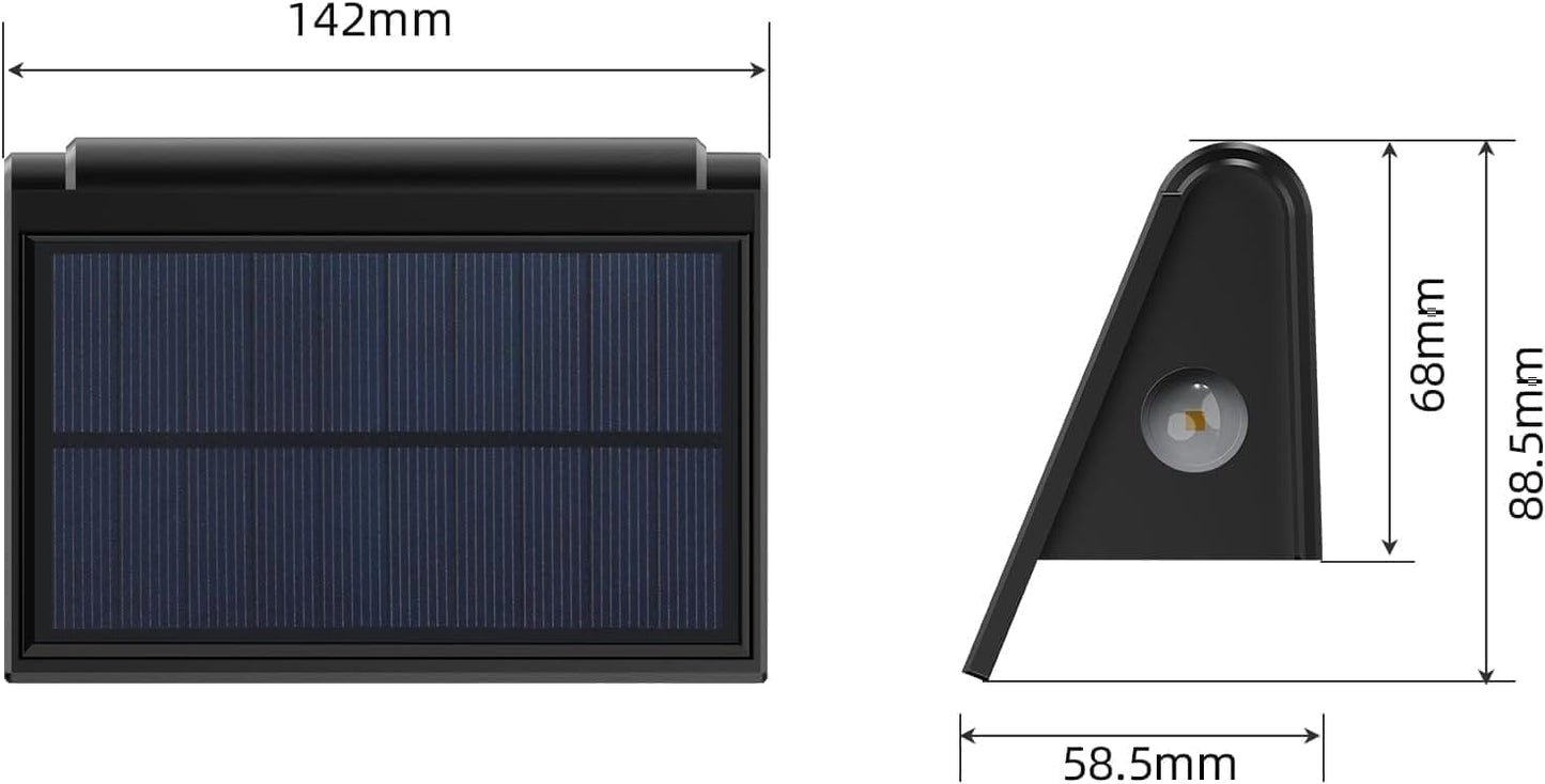 Lámpara Solar de Pared 3 Focos