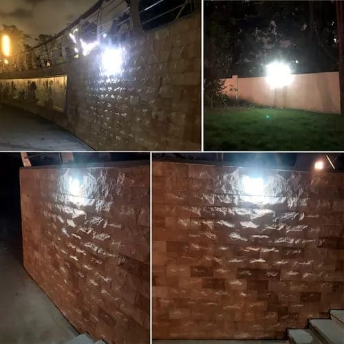 LAMPARA SOLAR DE PARED 100 LED
