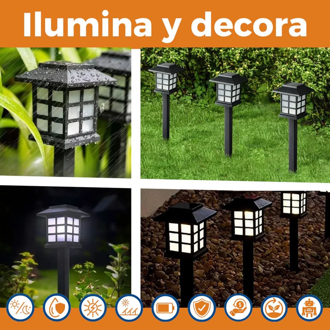 Casa Japonesa Led Solares para jardines
