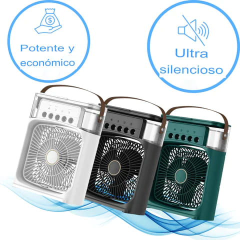 Ventilador 3 en 1, con Aire Acondicionado y Humidificador