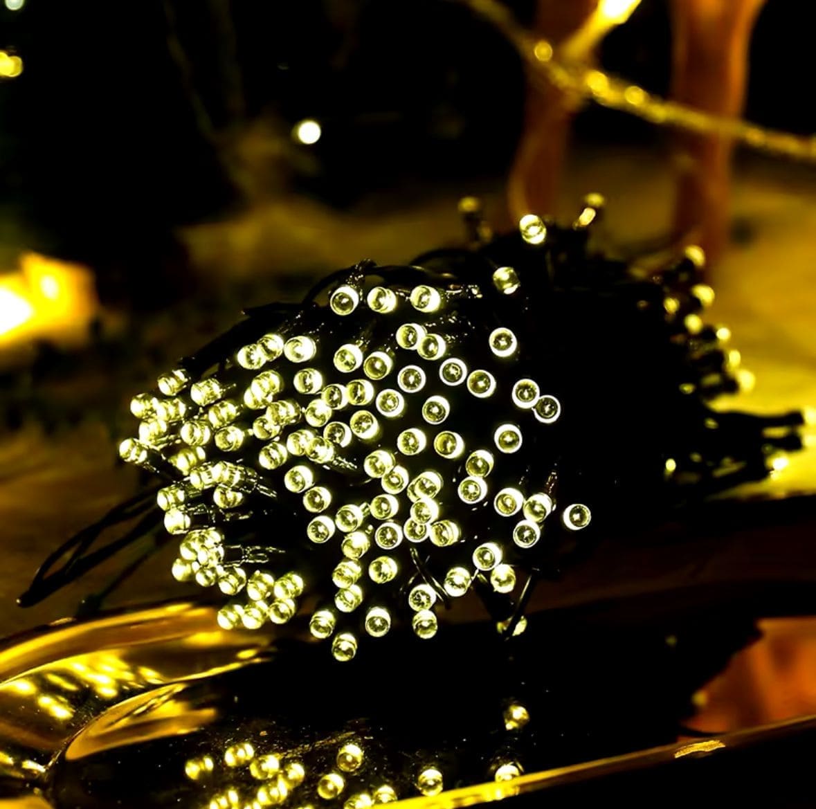 Guirnalda de Luces Solares Navideñas – 300 Luces y 30 Metros